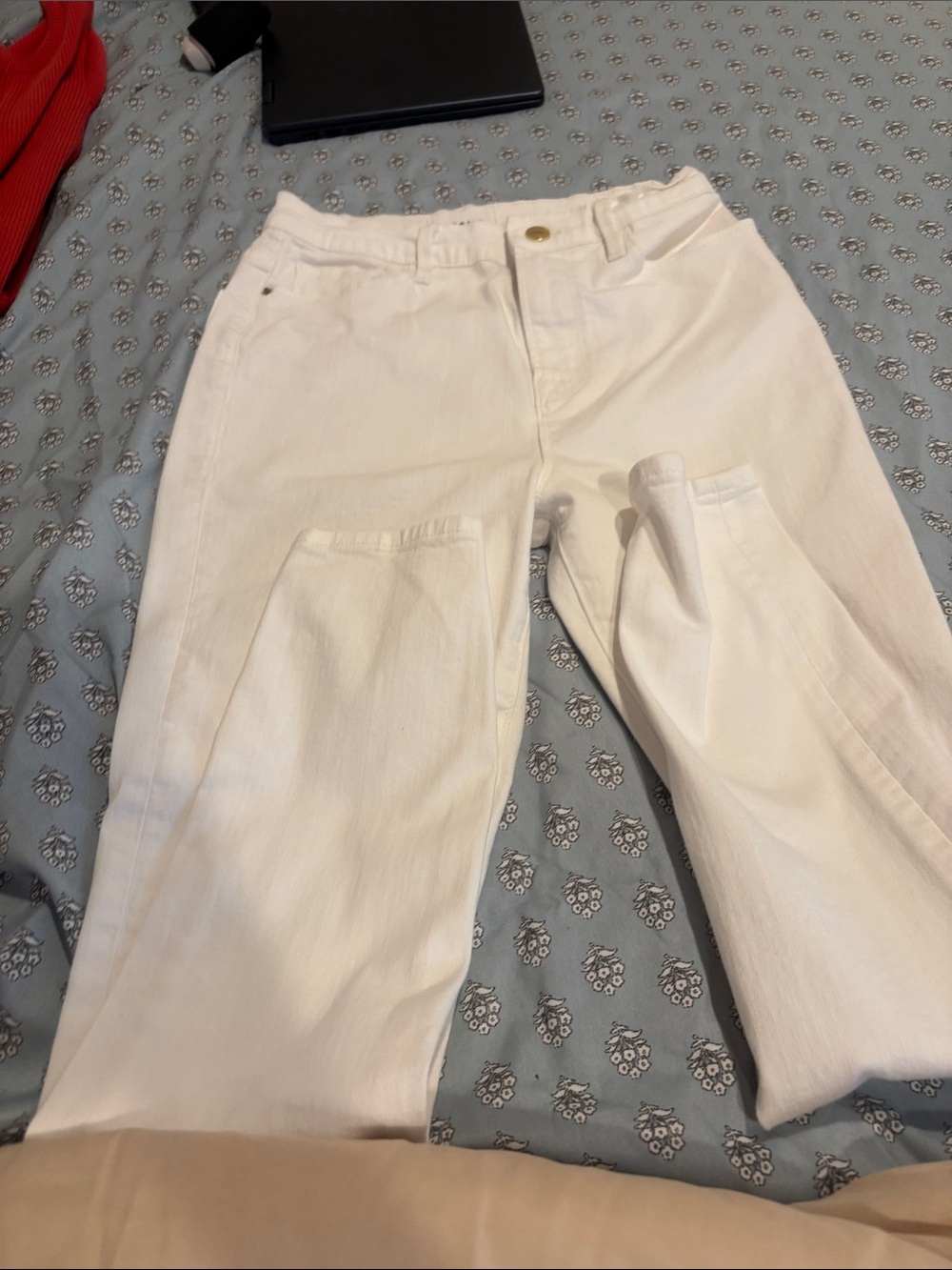 Frame Denim High-Rise White Jeans